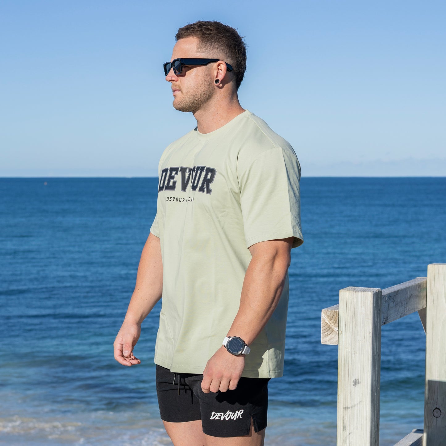 Devour Outlaw Tee Khaki Green