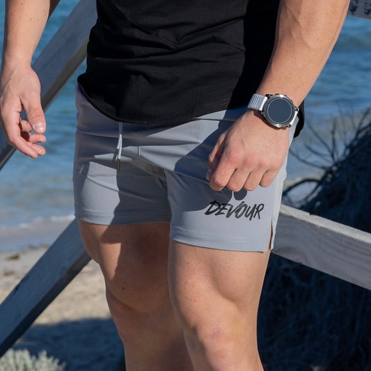 Devour Squat Shorts Grey
