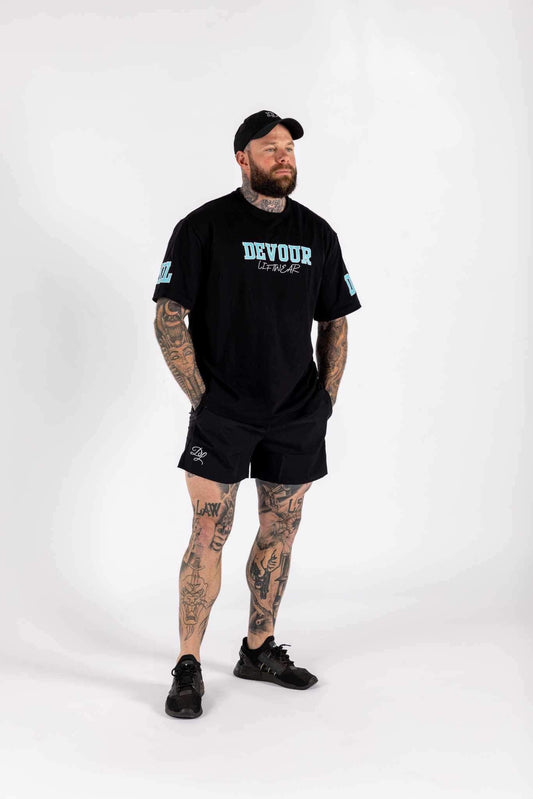 Devour Oversized Signature T Blue