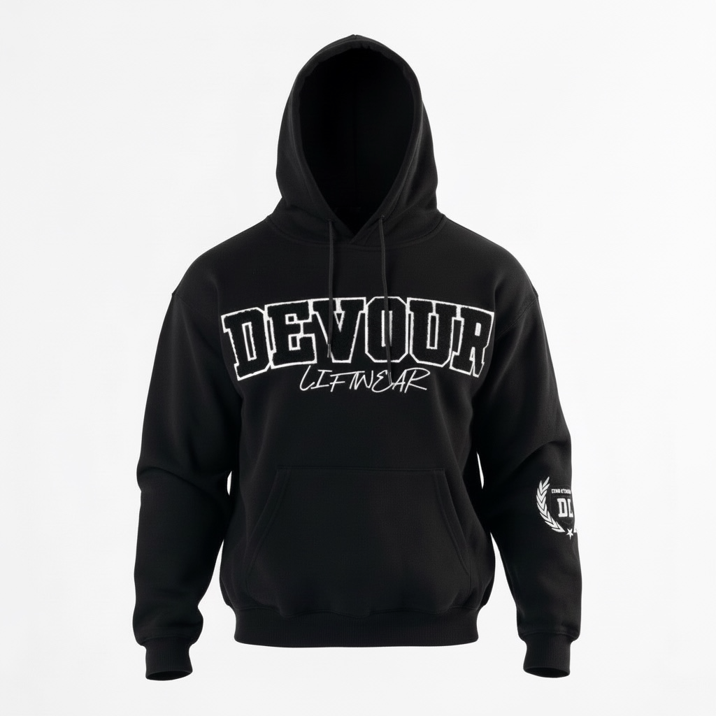 Oversized Hoodie Obsidian Black